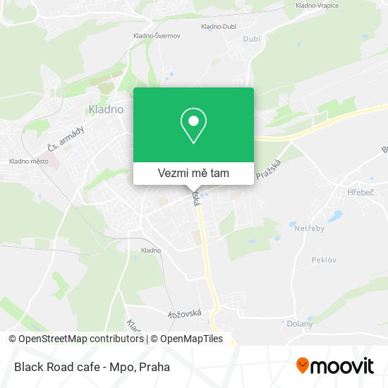 Black Road cafe - Mpo mapa