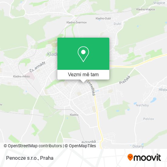Penocze s.r.o. mapa