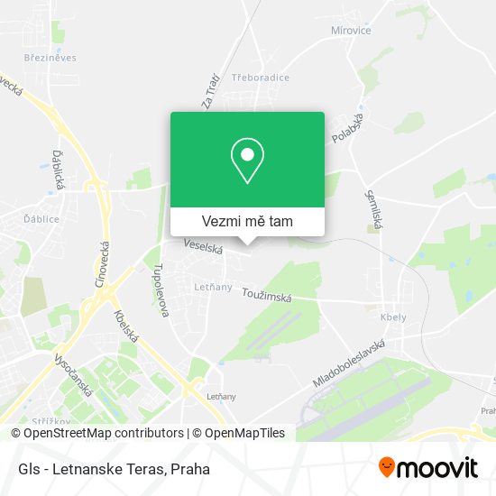 Gls - Letnanske Teras mapa