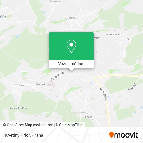 Kvetiny Prior mapa
