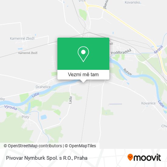 Pivovar Nymburk Spol. s R.O. mapa