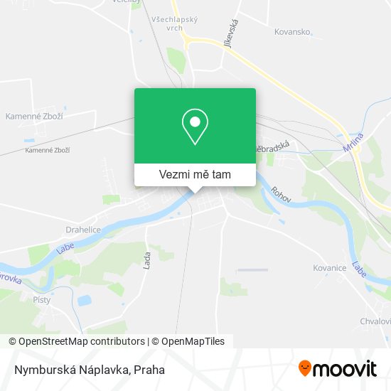 Nymburská Náplavka mapa