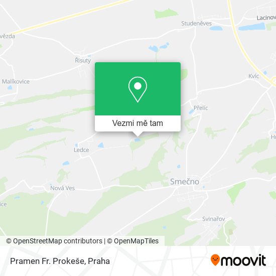 Pramen Fr. Prokeše mapa