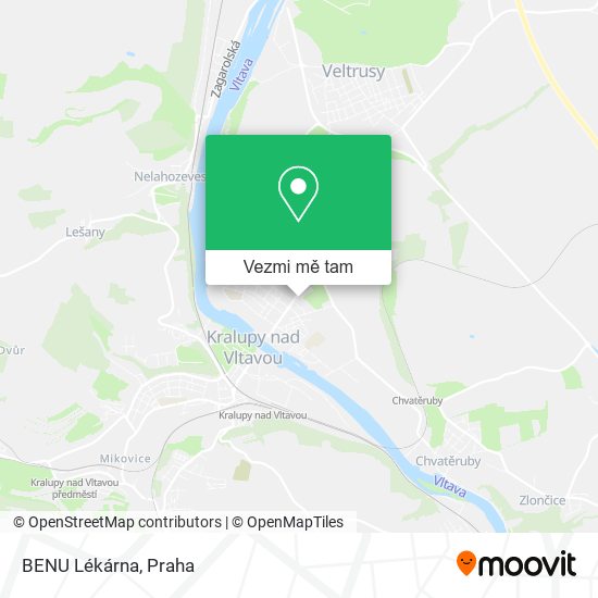 BENU Lékárna mapa