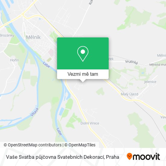 Vaše Svatba půjčovna Svatebních Dekorací mapa