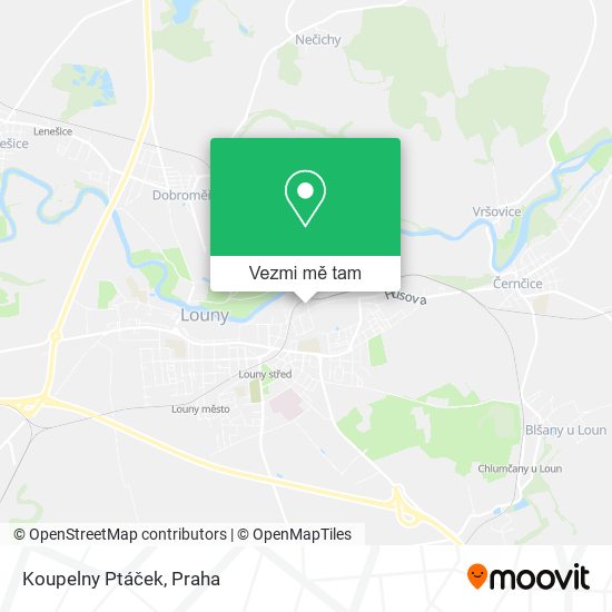 Koupelny Ptáček mapa