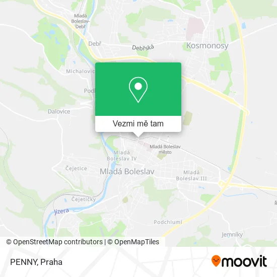 PENNY mapa