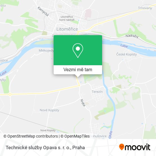 Technické služby Opava s. r. o. mapa