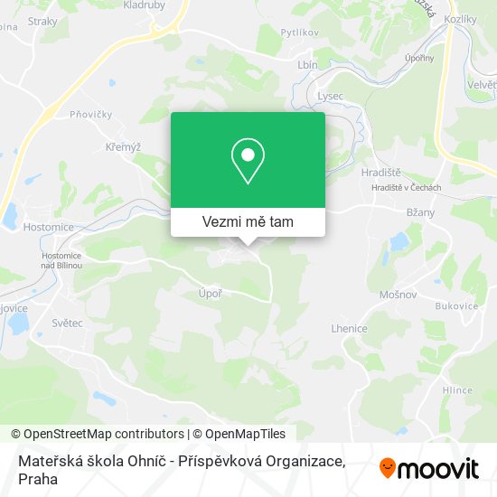 Mateřská škola Ohníč - Příspěvková Organizace mapa