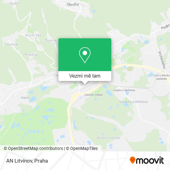 AN Litvínov mapa