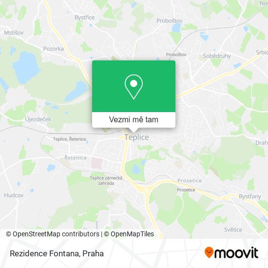Rezidence Fontana mapa