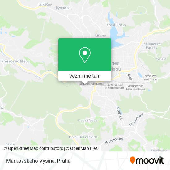 Markovského Výšina mapa