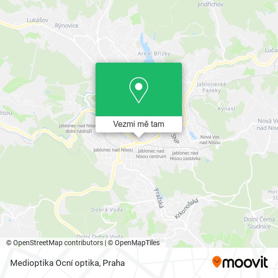 Medioptika Ocní optika mapa