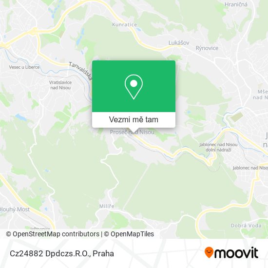 Cz24882 Dpdczs.R.O. mapa
