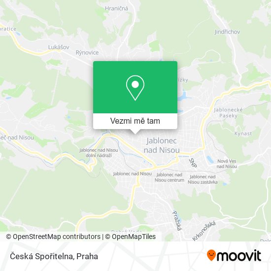 Česká Spořitelna mapa