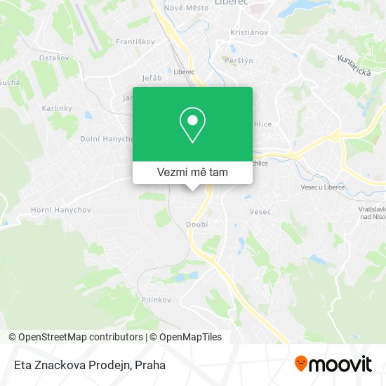 Eta Znackova Prodejn mapa