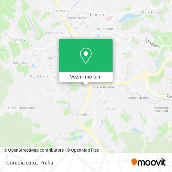 Coradia s.r.o. mapa