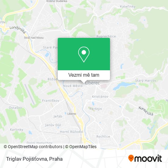 Triglav Pojišťovna mapa