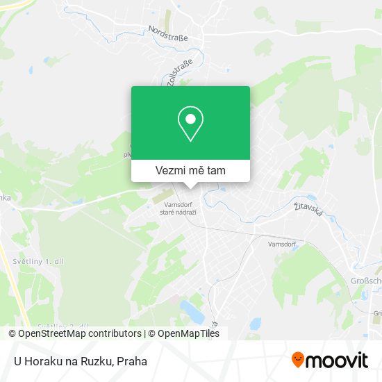 U Horaku na Ruzku mapa