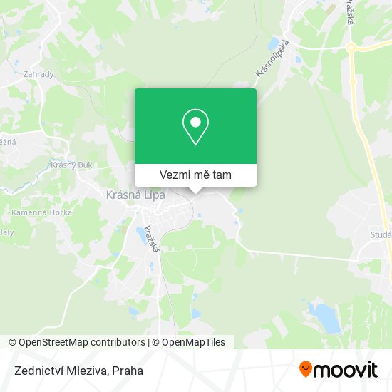 Zednictví Mleziva mapa