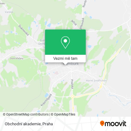 Obchodní akademie mapa