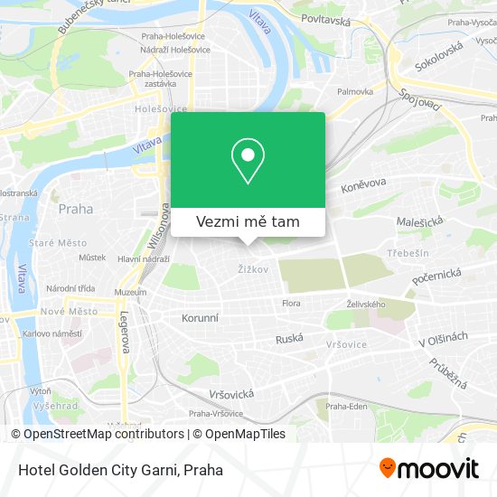 Hotel Golden City Garni mapa