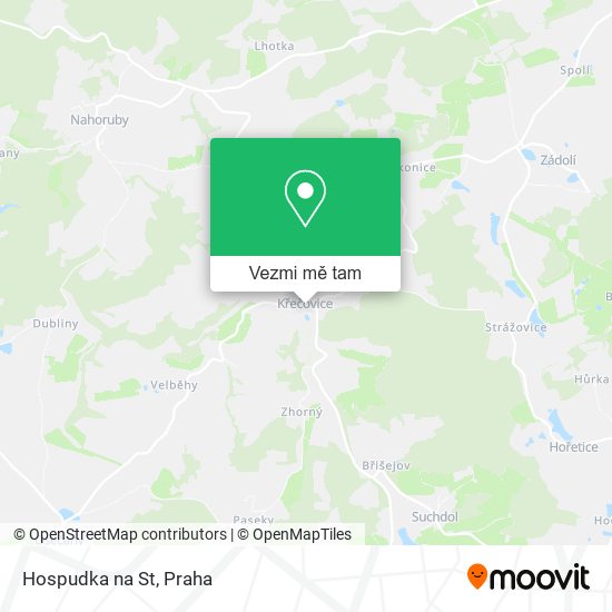 Hospudka na St mapa