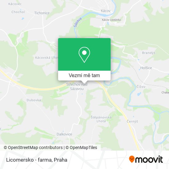 Licomersko - farma mapa