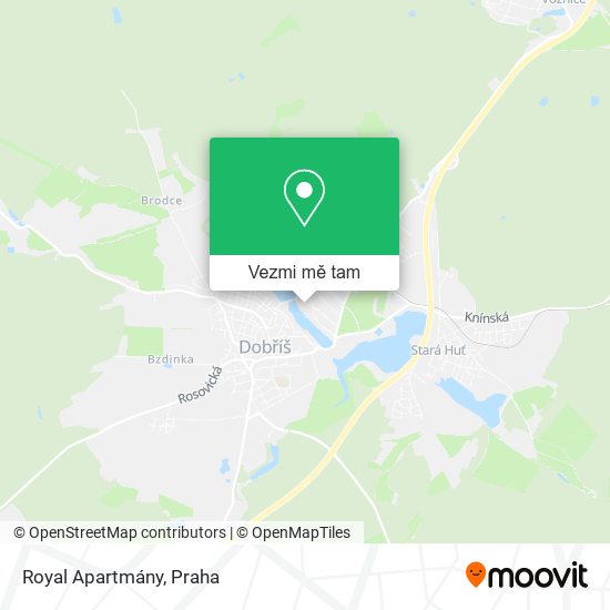 Royal Apartmány mapa
