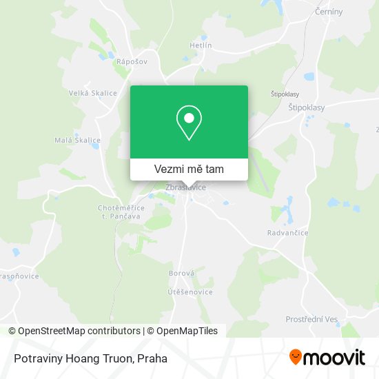Potraviny Hoang Truon mapa