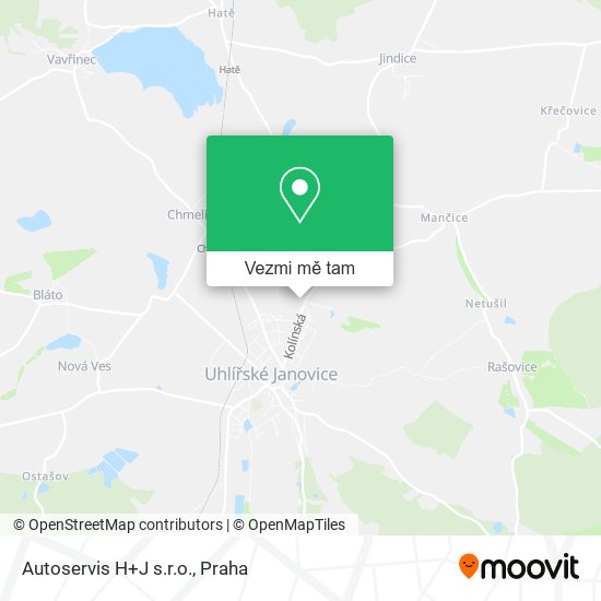 Autoservis H+J s.r.o. mapa