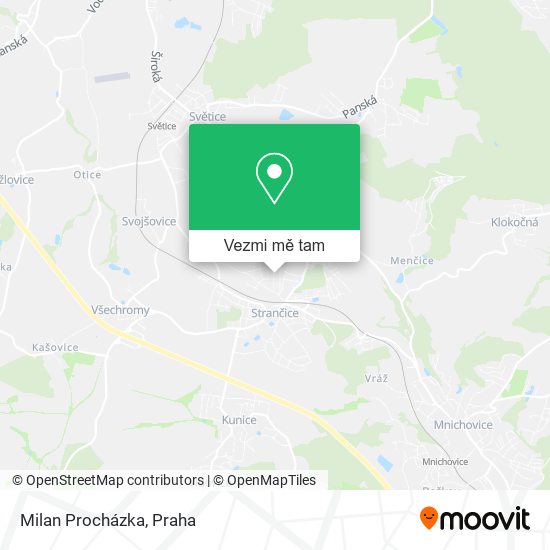 Milan Procházka mapa