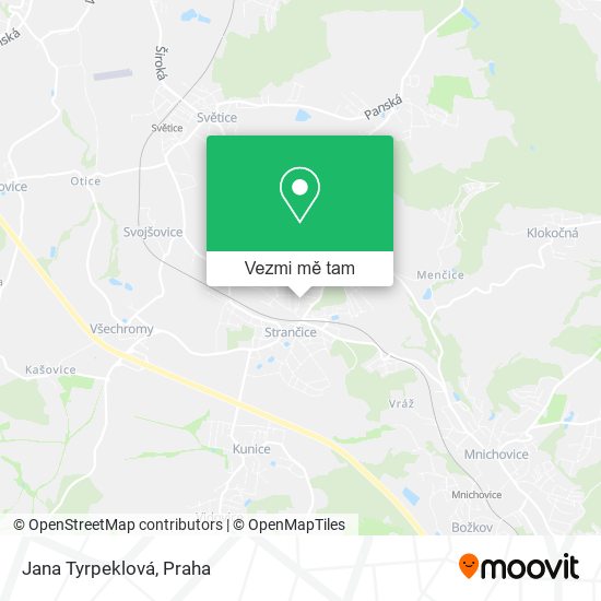 Jana Tyrpeklová mapa