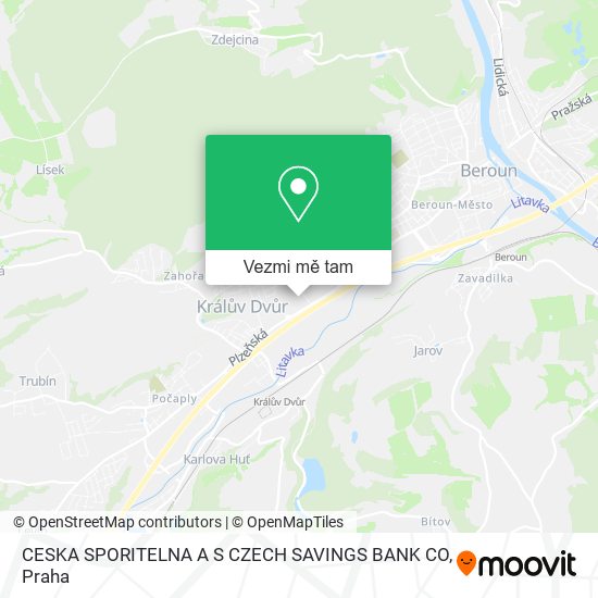 CESKA SPORITELNA A S CZECH SAVINGS BANK CO mapa