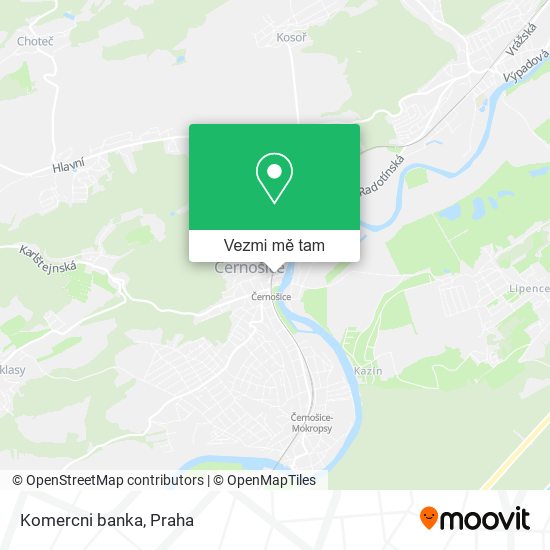 Komercni banka mapa