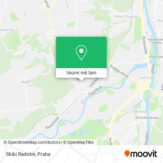 Skibi Radotin mapa