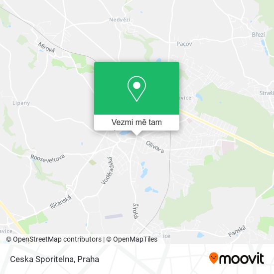 Ceska Sporitelna mapa