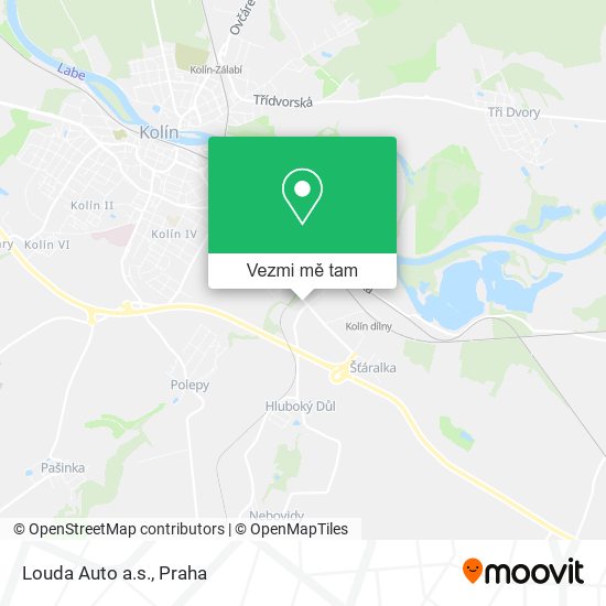 Louda Auto a.s. mapa