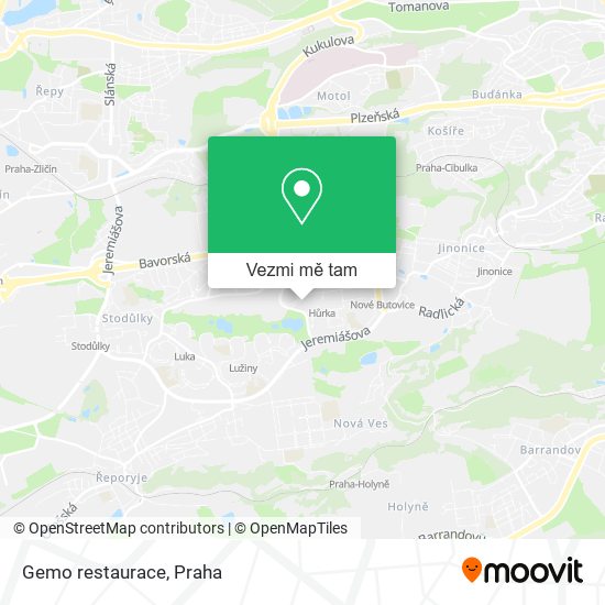 Gemo restaurace mapa