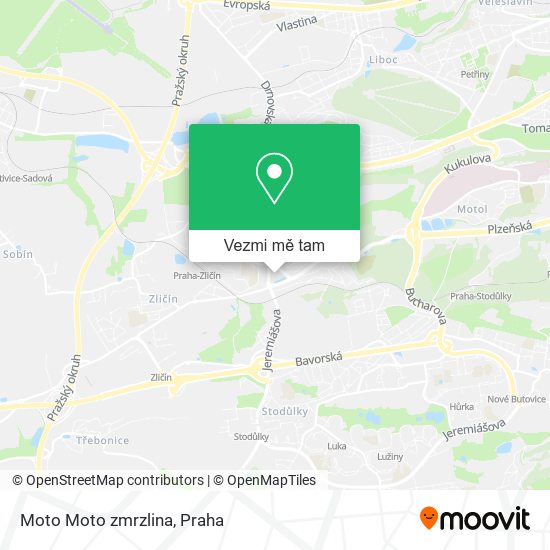 Moto Moto zmrzlina mapa