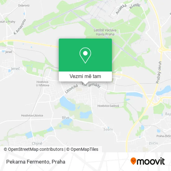 Pekarna Fermento mapa