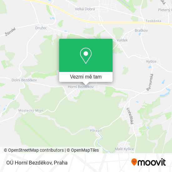 OÚ Horní Bezděkov mapa