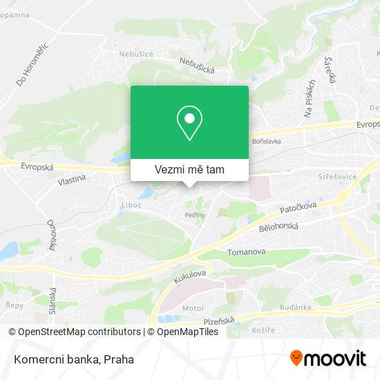 Komercni banka mapa
