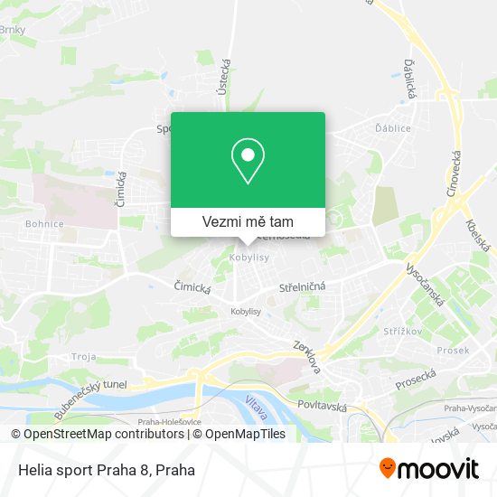 Helia sport Praha 8 mapa