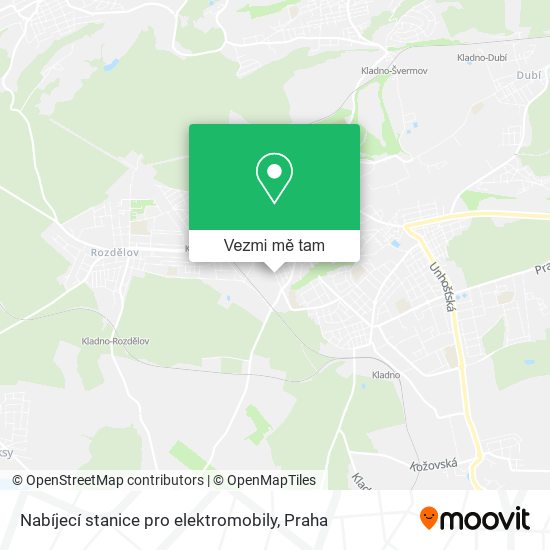Nabíjecí stanice pro elektromobily mapa