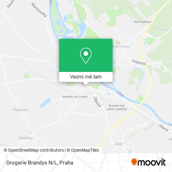 Drogerie Brandys N/L mapa