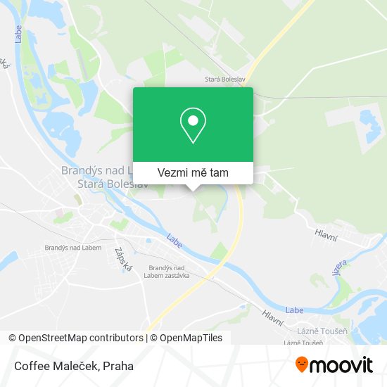 Coffee Maleček mapa