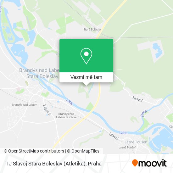 TJ Slavoj Stará Boleslav (Atletika) mapa