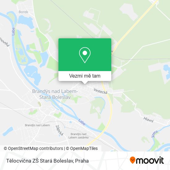 Tělocvična ZŠ Stará Boleslav mapa