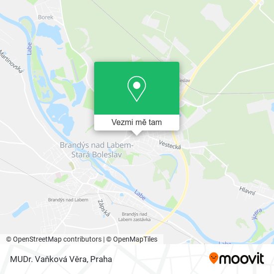 MUDr. Vaňková Věra mapa